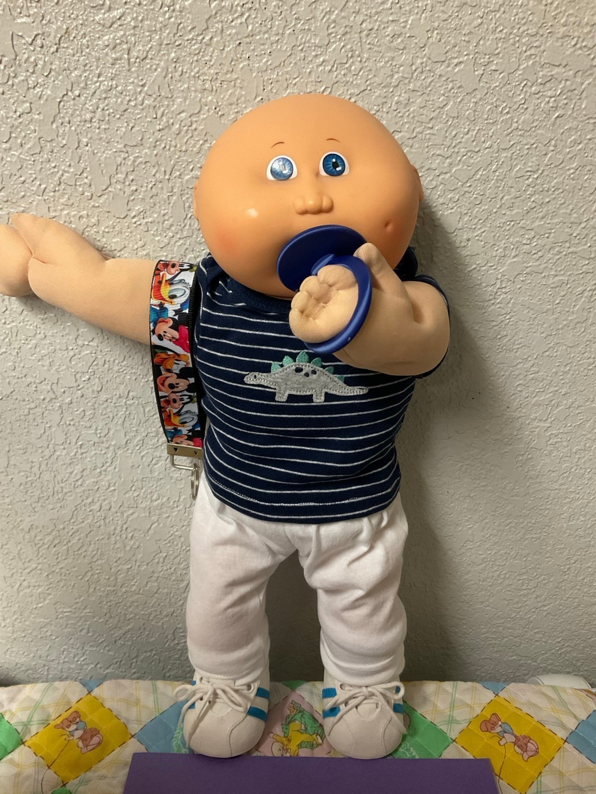 Vintage Cabbage Patch Kid HTF Bald HM#6 Boy With Pacifier P&L 1986