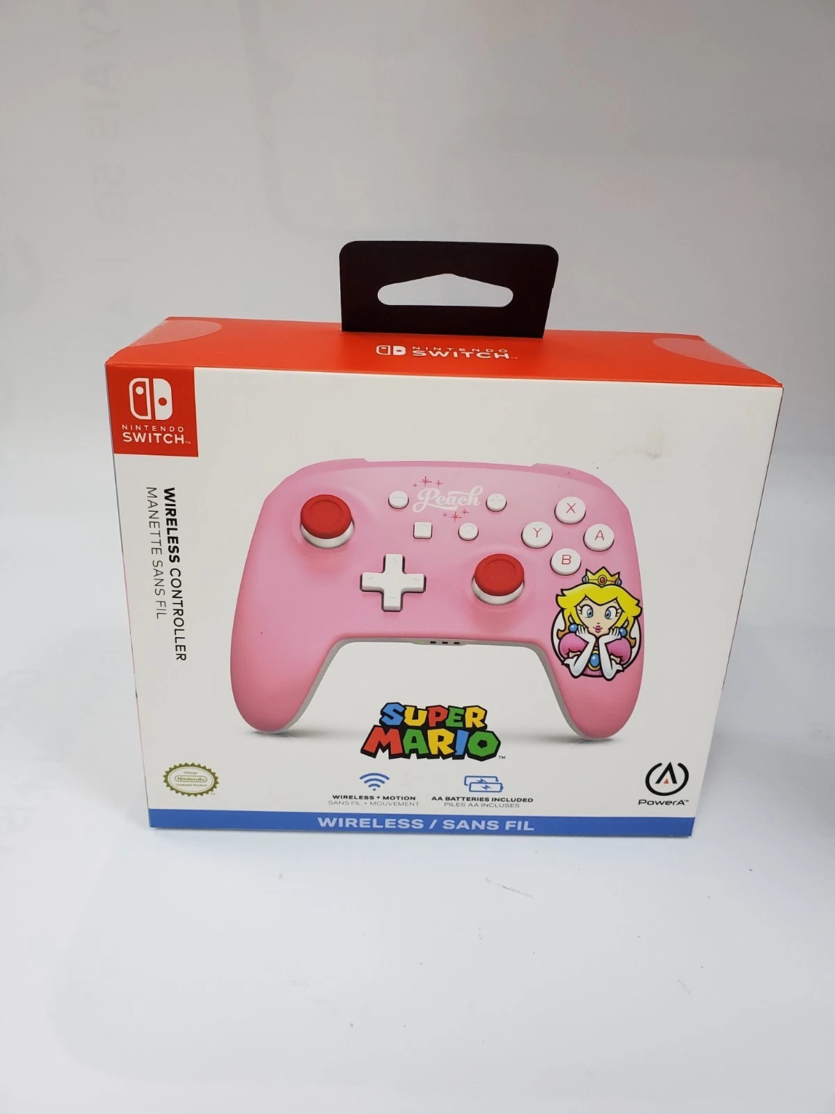 PowerA Wireless Controller for Nintendo Switch Bluetooth Motion Pink Peach NEW