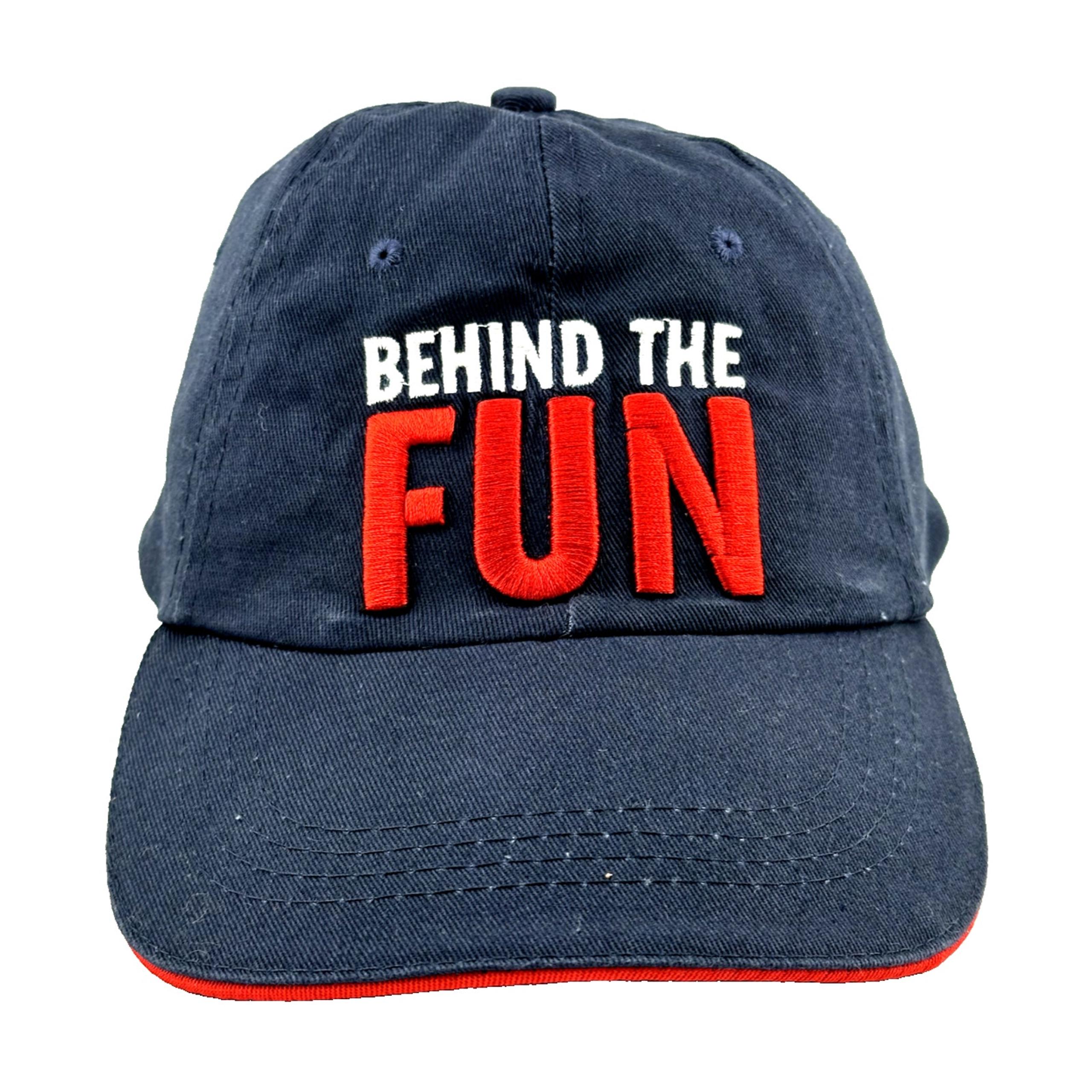 Adult BEHIND THE FUN CAP Blue - Honorary Team Member Carnival - OSFM - Adj