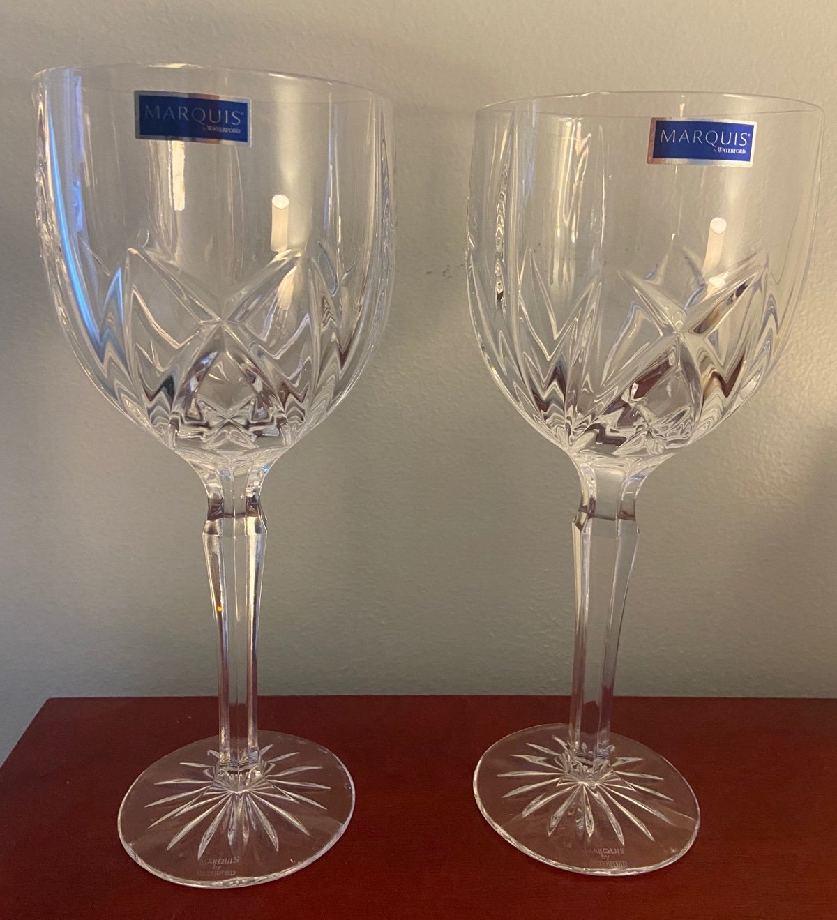 NEW VINTAGE MARQUIS WATERFORD BROOKSIDE WATER GOBLET WINE GOBLET Set Of 2