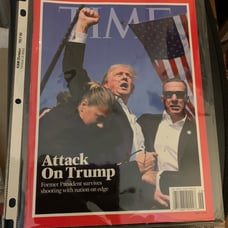 VHTF-Time Magazine of August 5, 2024- Attack on Donald Trump-Collectible