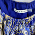 Alice+Olivia Dress Women Sz L Blue Cari Mosaic Paisley Off-Shoulder Fairy