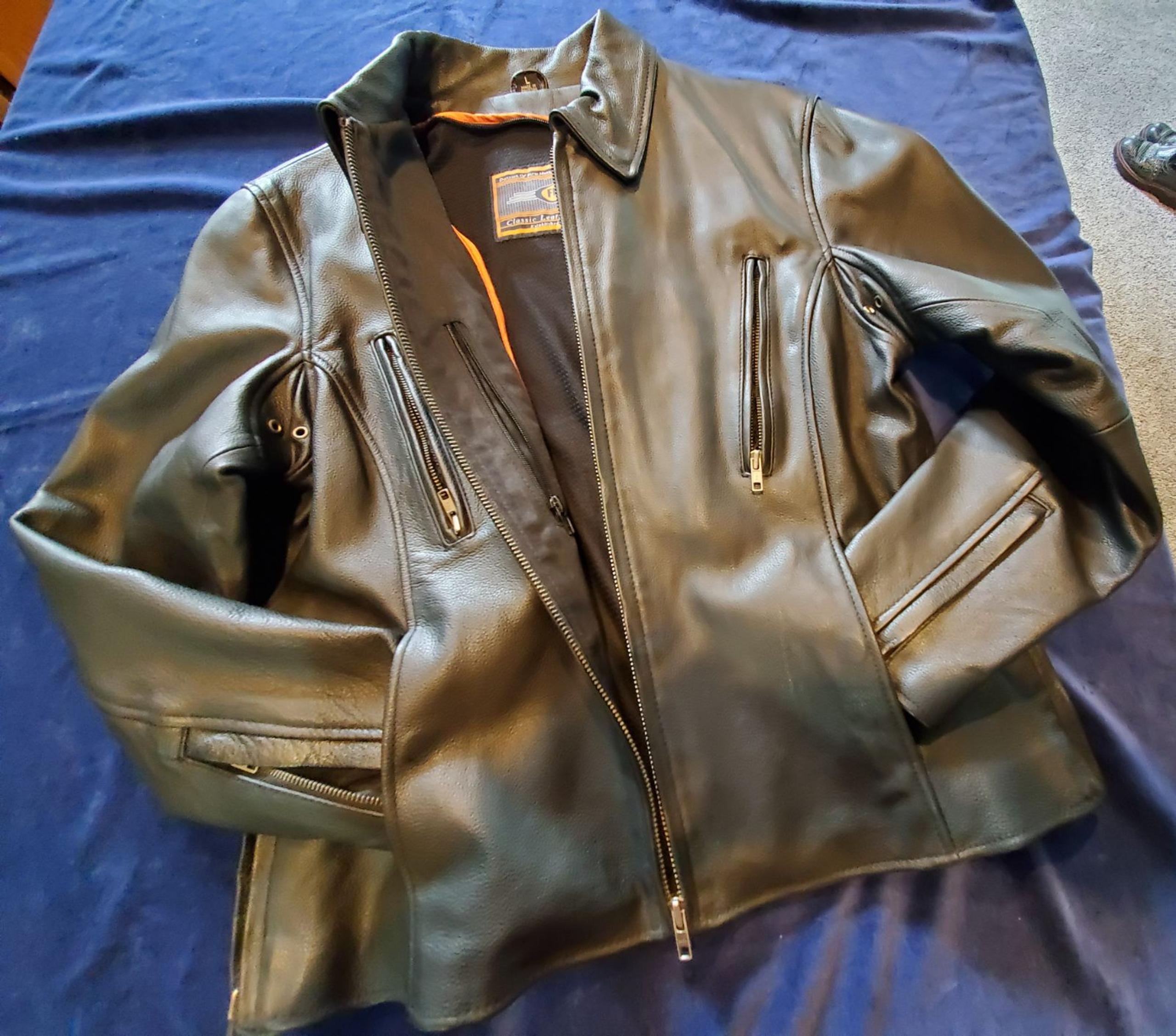 First Classics Genuine Leather Motorcycle Jacket