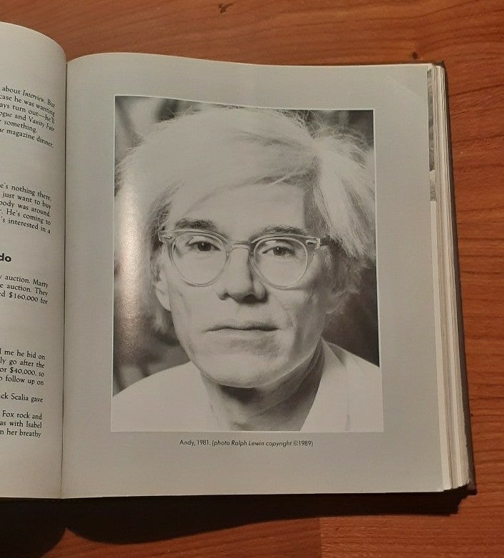 'The Andy Warhol's Diaries' 1989 Art book
