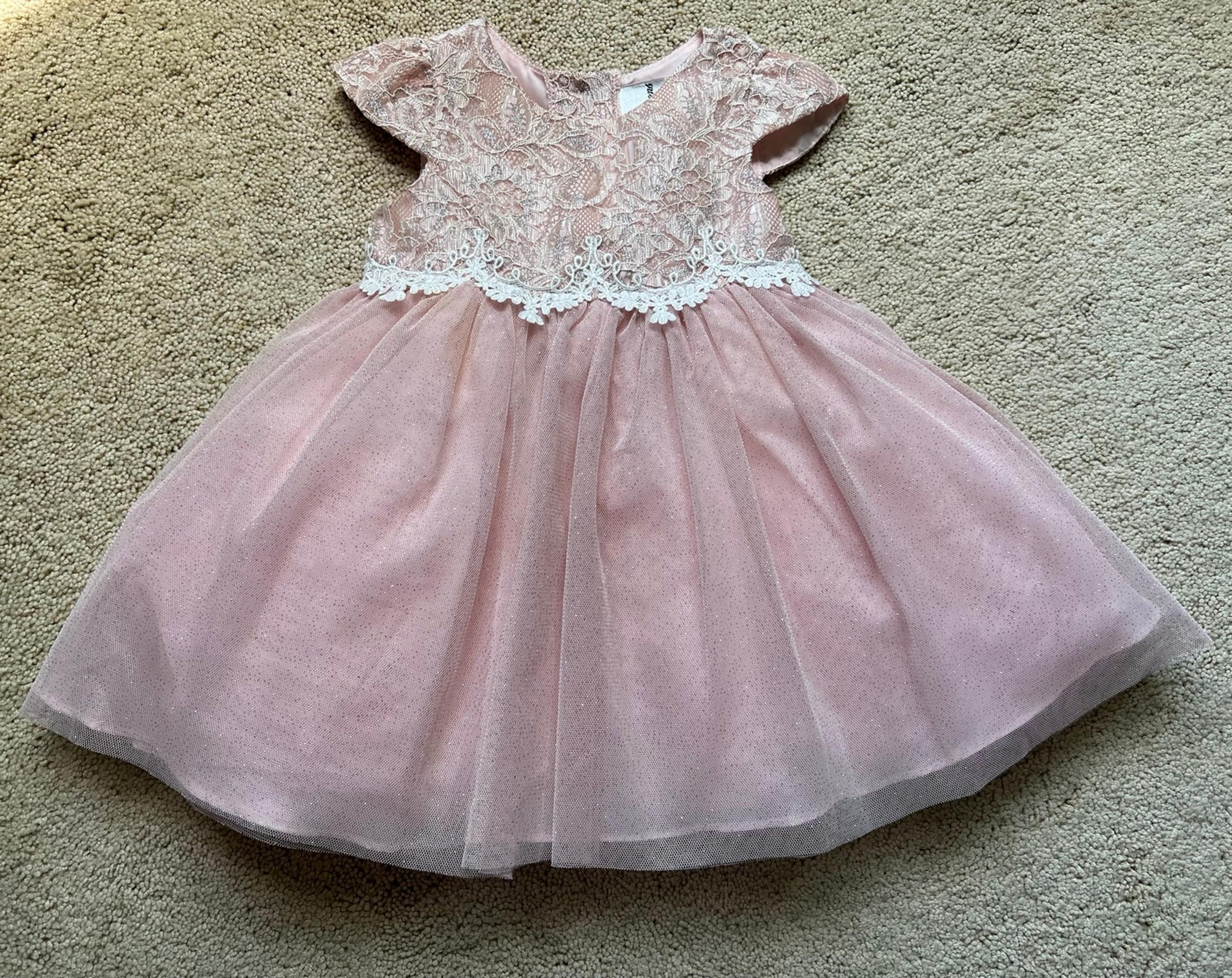Infant sparkle and lace princess dress