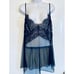 Victoria Secret Lingerie Teddy Black LACE SHEER SEXY Size XL