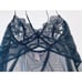 Victoria Secret Lingerie Teddy Black LACE SHEER SEXY Size XL