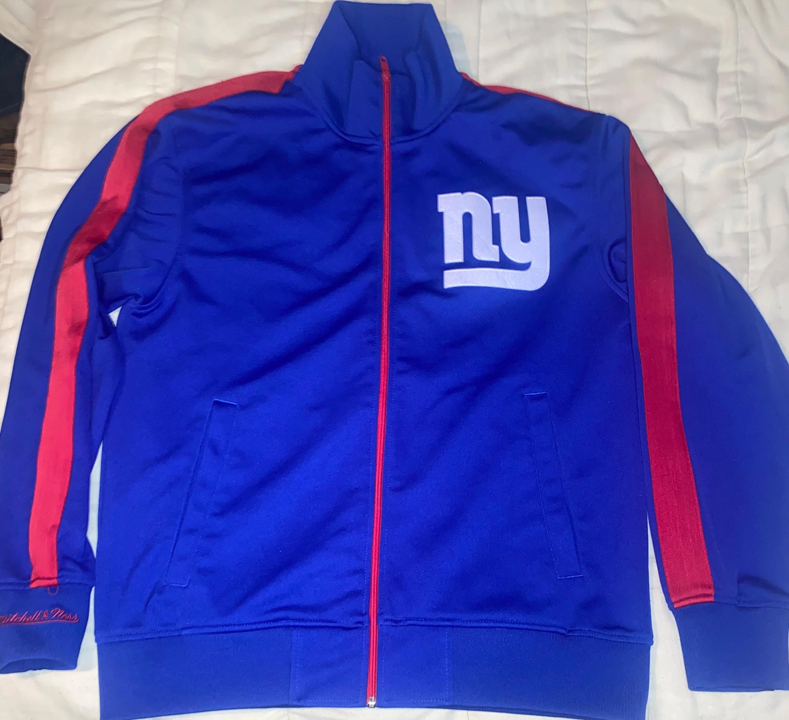 Mitchell Ness New York Giants Jacket Men’s Sz M Full Zipper