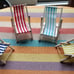 4 set 1/12 scale Dollhouse Beach ocean chair Set furniture