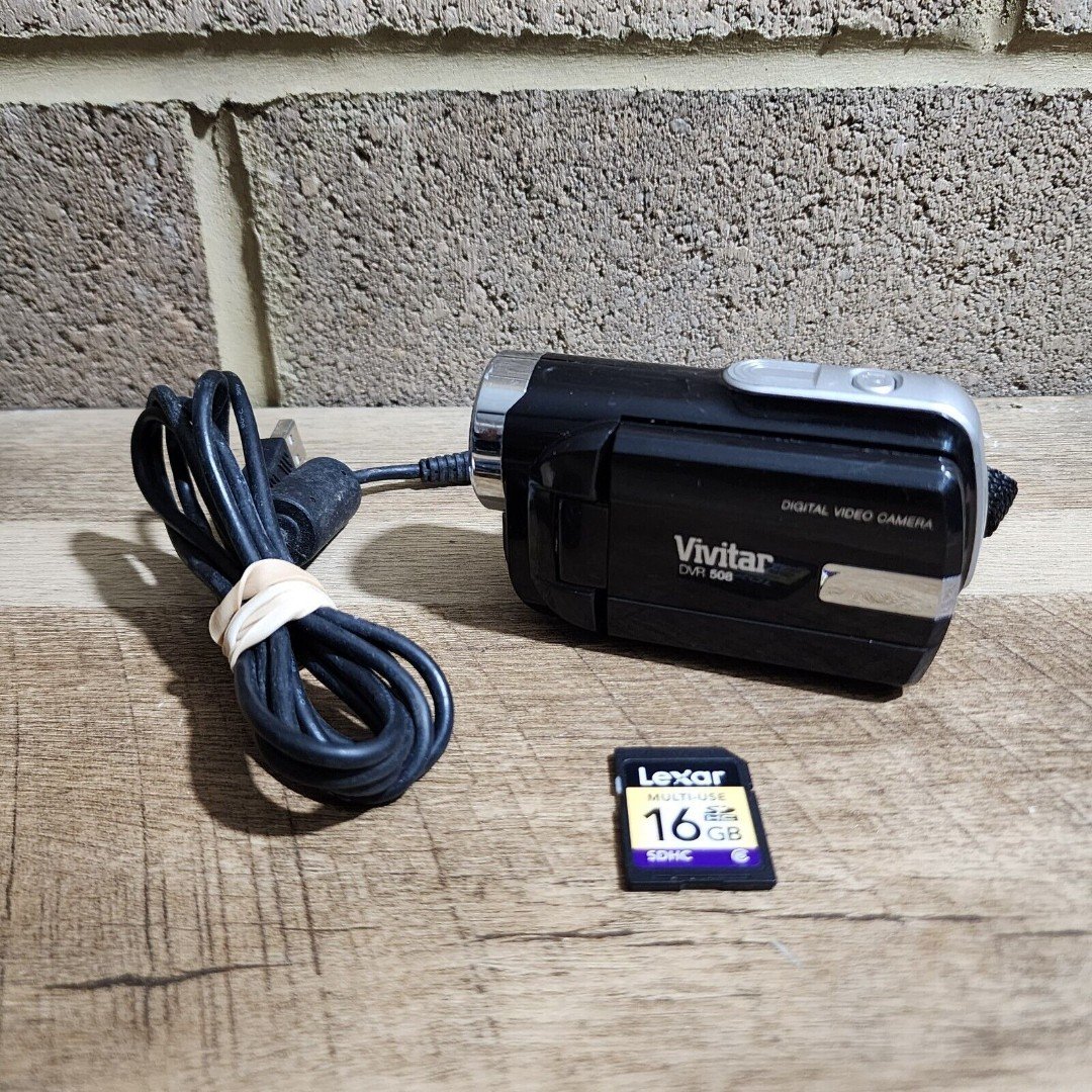 Vivitar DVR 518 Digital Video Recorder Camcorder black t8