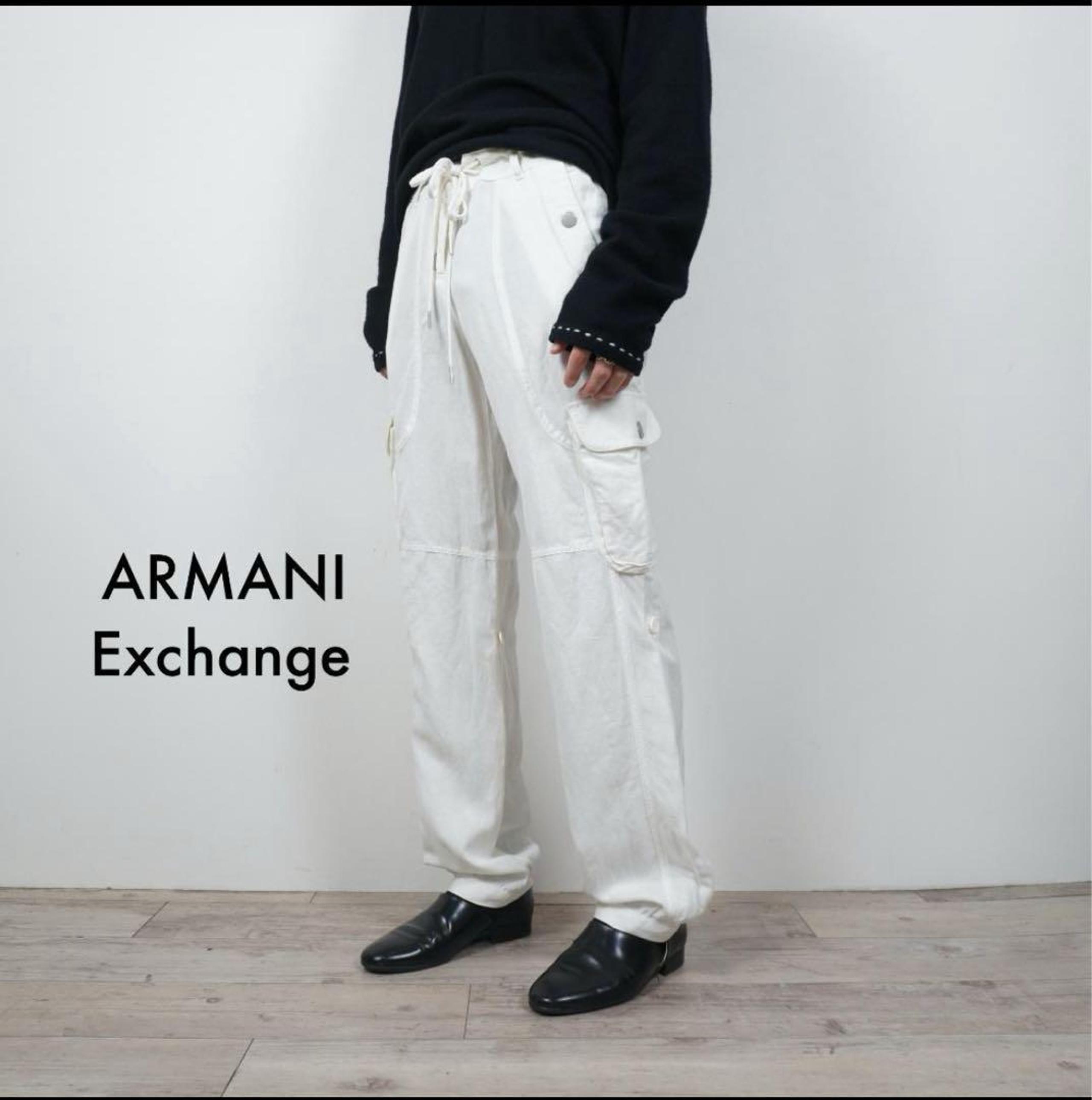 ARMANI Exchange White Cargo Pants