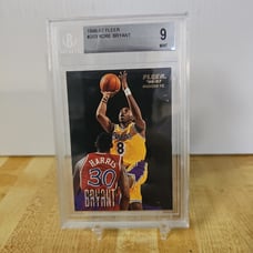 KOBE BRYANT 96-97 FLEER ROOKIE # 203 BECKETT 9 MINT