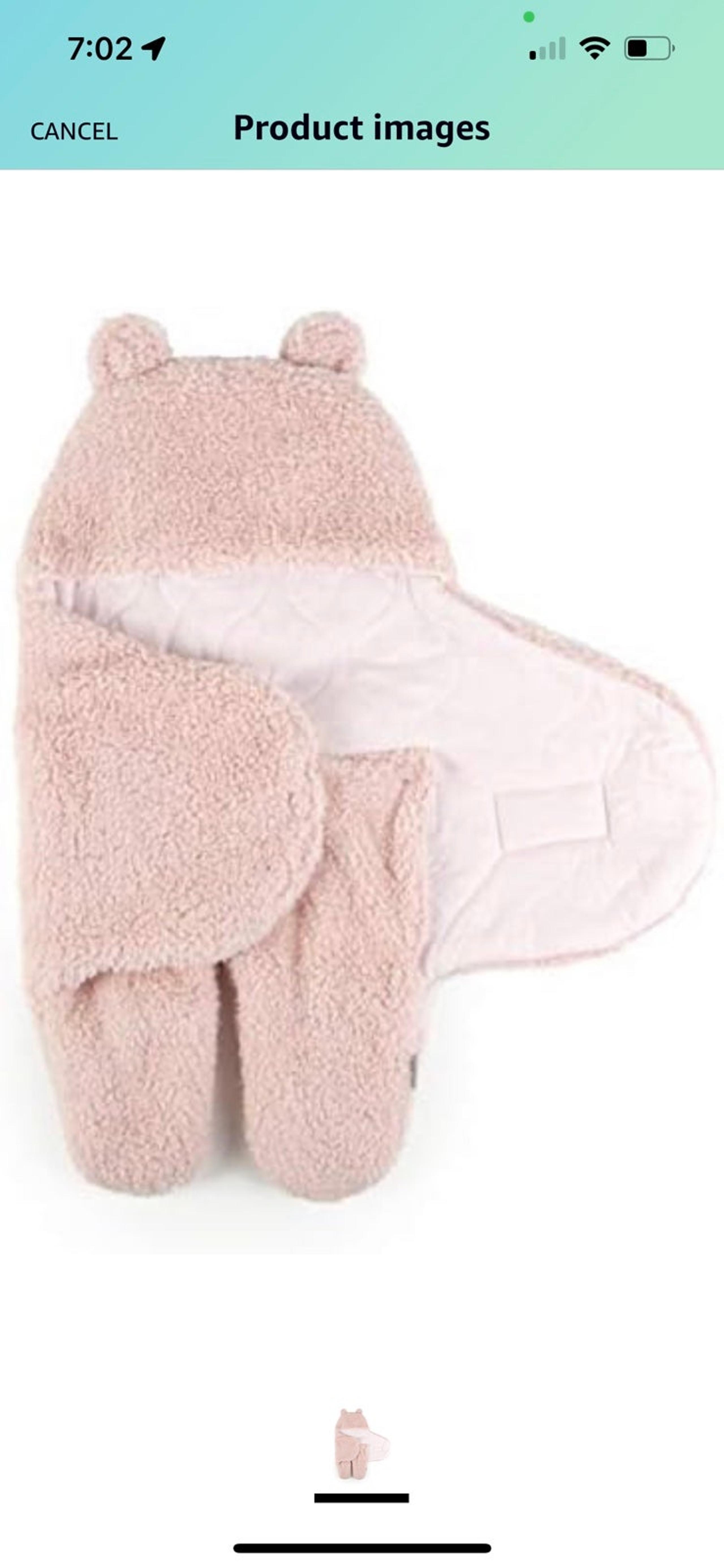 Super Soft Plush Sherpa Swaddle Wrap - Blush NWT - Tadpoles
