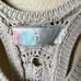 Free people beach beige crocheted knit mini cover up dress