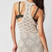 Free people beach beige crocheted knit mini cover up dress