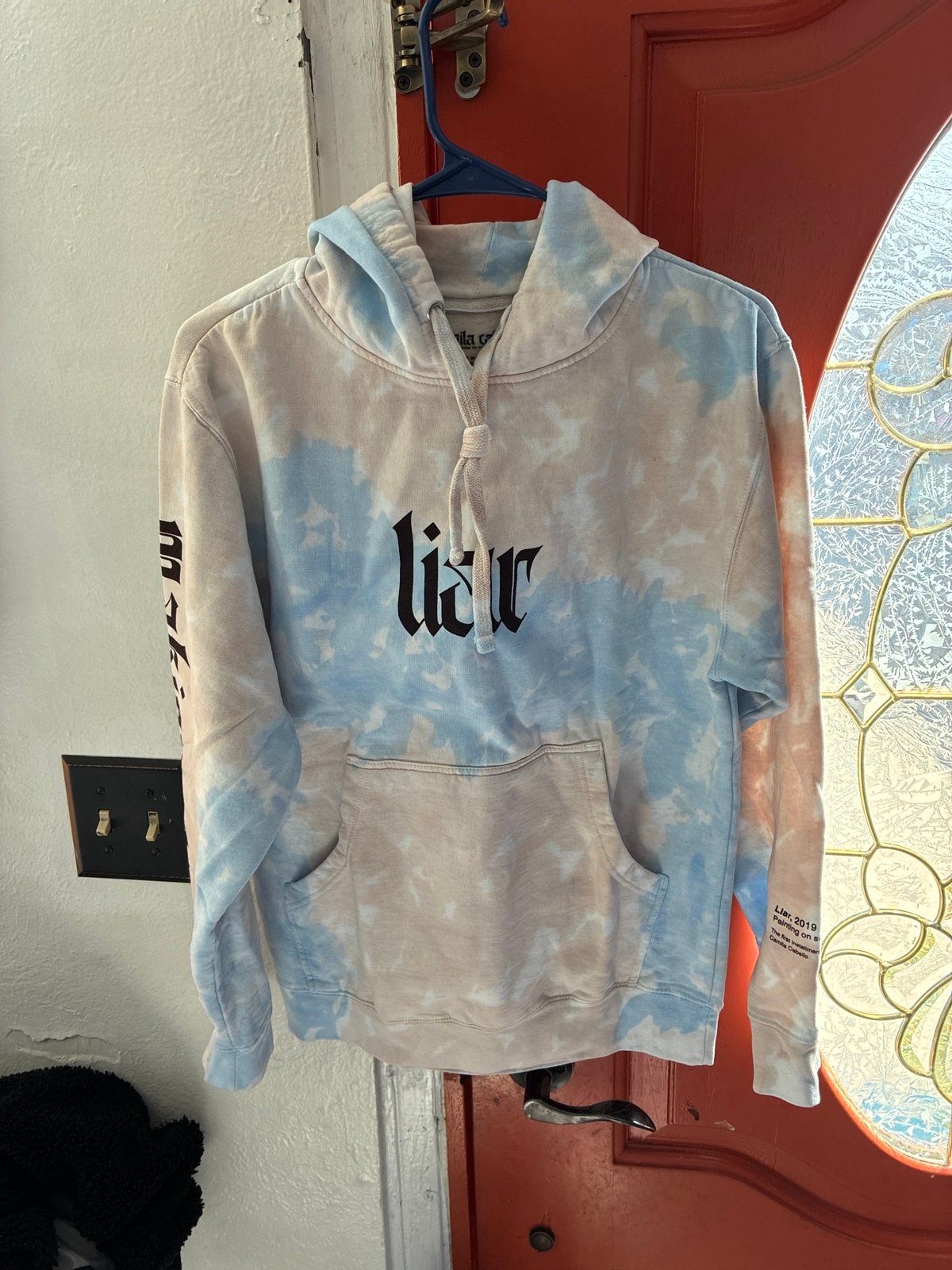 Camilo Cabello Liar Tie-Dyed Hoodie small new no tags