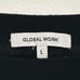 【GLOBAL WORK】 Sleeveless Summer Knit, Striped, Washable, Versatile