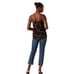 Amour Vert Barlow washable silk cami in caramel waves 2X