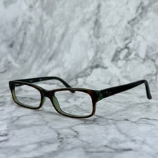 Ray-Ban RB5187 2445 Eyeglasses Tortoise Green Rectangular Frames 52-16-140
