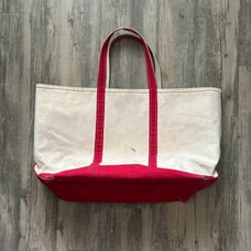 Vintage Large L.L. Bean Boat And Tote Canvas Bag