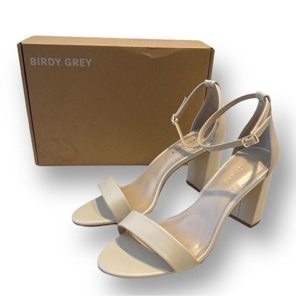 Birdy Grey Mary High Chunky Heel Almond Size 10 NWT