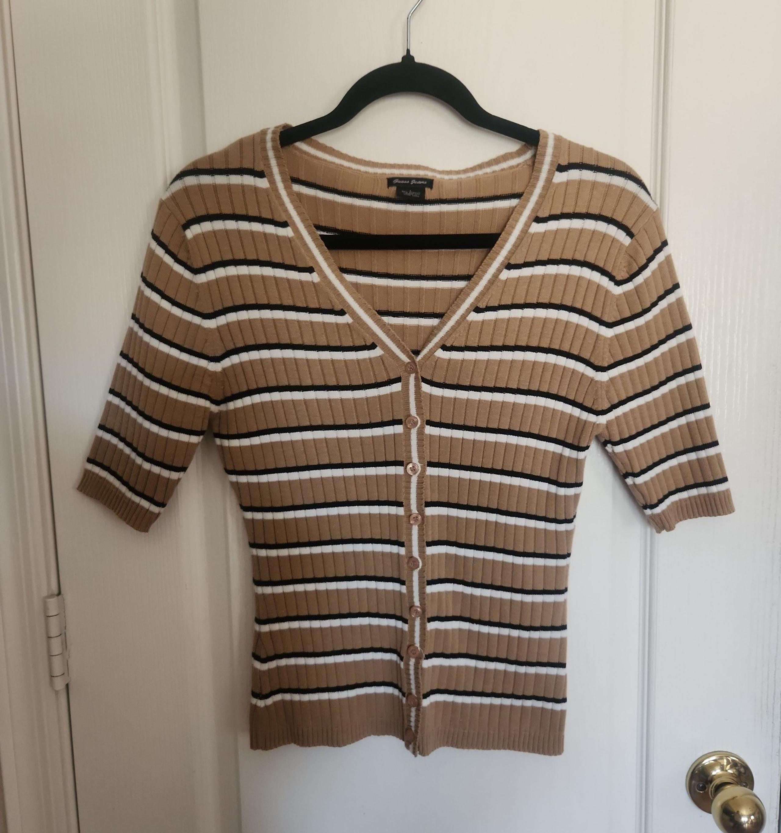 Vintage Guess Jeans Button Cardigan Sweater - From 1990's - Like New Condition