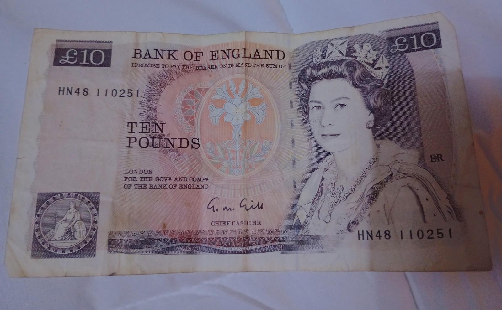 BANK OF ENGLAND TEN POUNDS