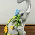 Outdoor Elephant Sculpture Statue - Solar Garden Elephant with 7 LED Succulent