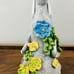 Outdoor Elephant Sculpture Statue - Solar Garden Elephant with 7 LED Succulent