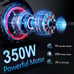 Electric Scooter - 350W Motor, 8.5 Solid Tires, Up to 19 MPH and 20/23 Miles Lo