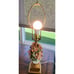 Mid Century Italian Handmade Porcelain Floral Flower Vase Bouquet Tbl. Lamp 25