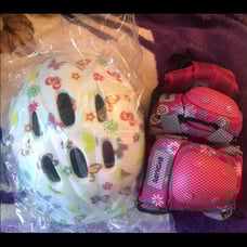 Bicycle Helmet little miss matched Llama new