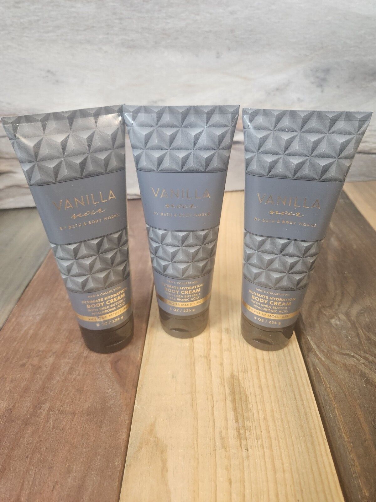 3PK Bath & Body Works Vanilla Noir Body Cream 8oz