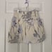 Lady Hagen - Yellow & Grey Floral Pattern Pull-On Skort With Front Pockets