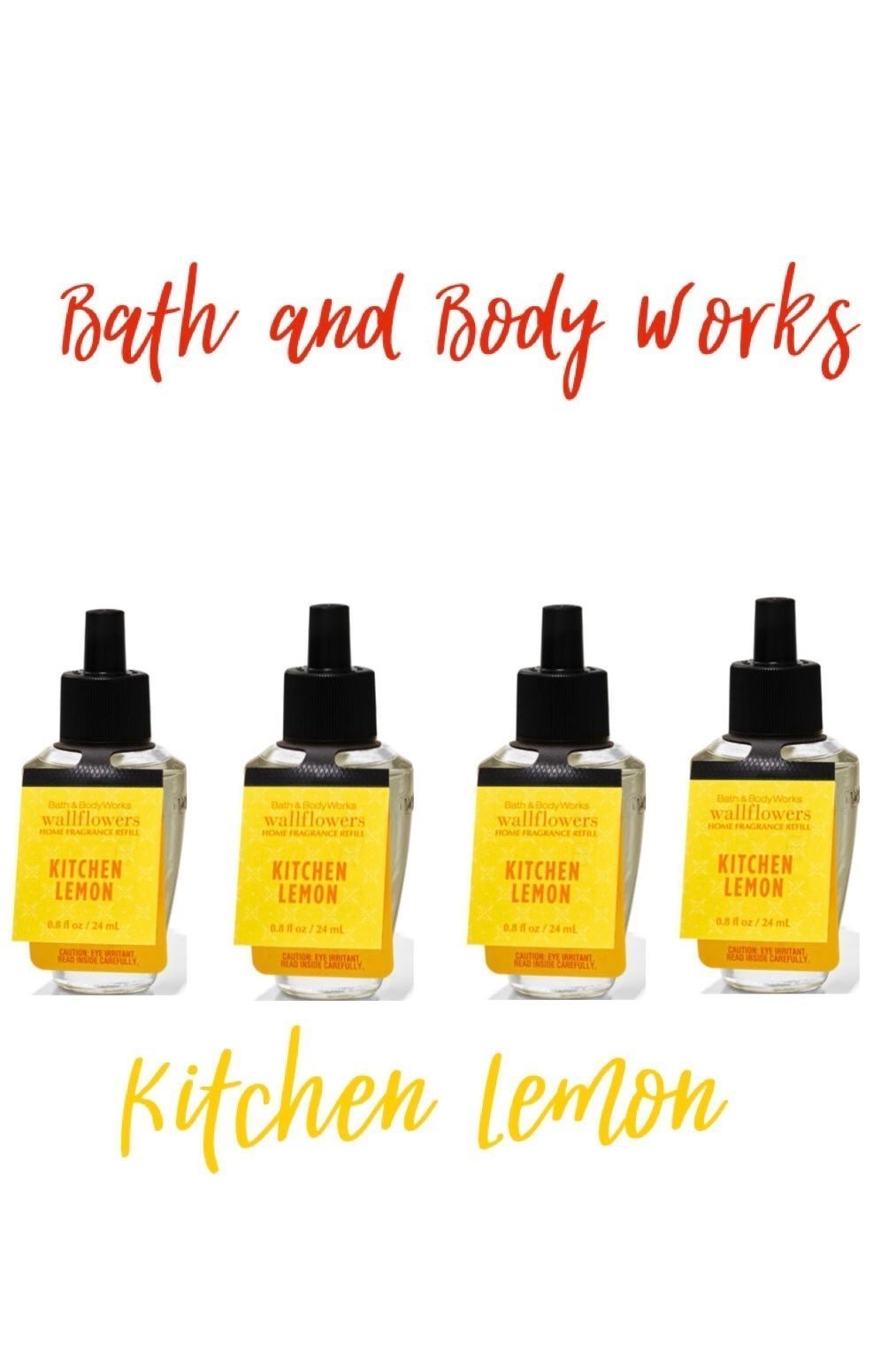 Bath and Body Works Kitchen Lemon Wallflowers Fragrance Refill