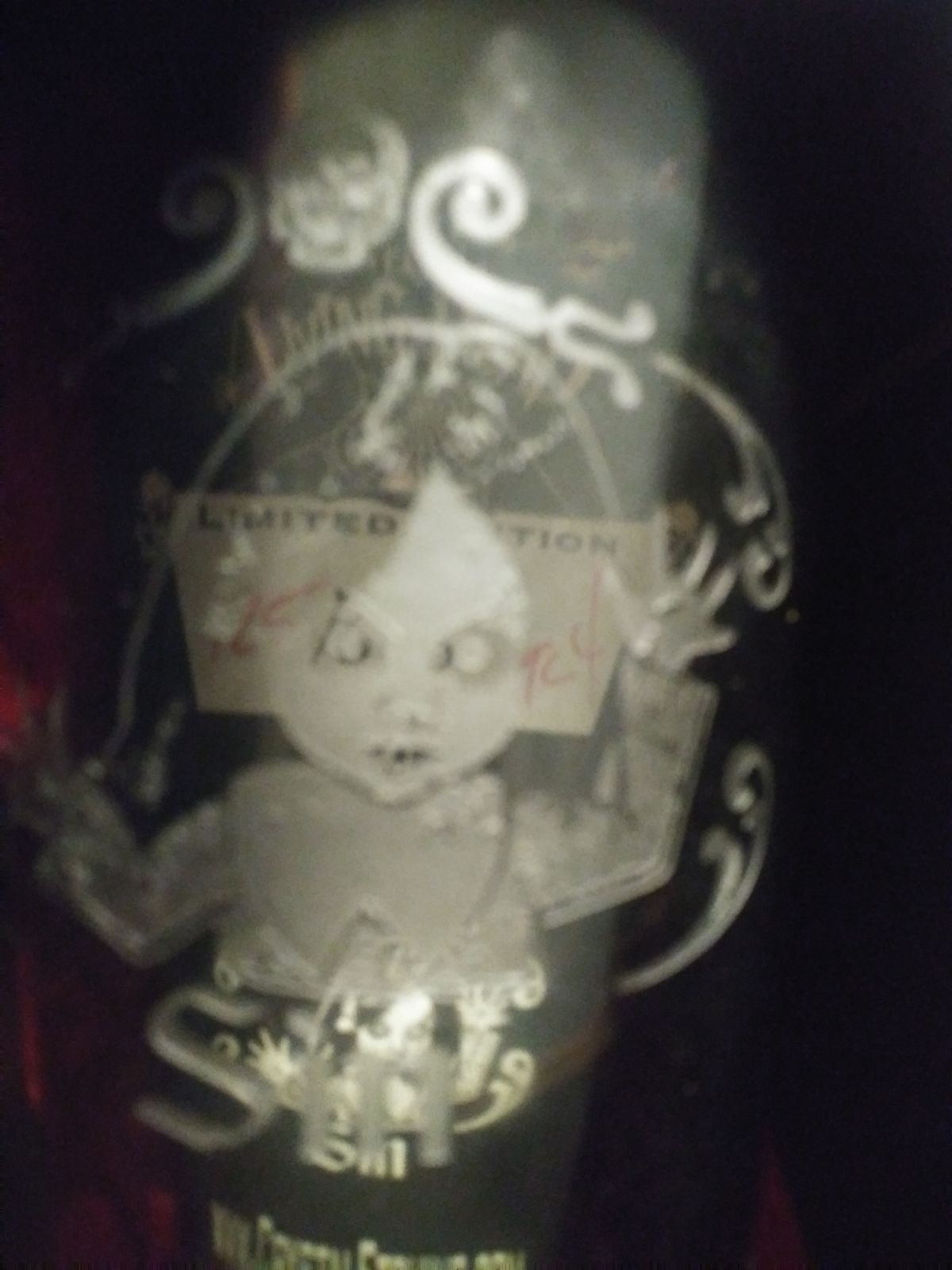 Crystal etcheded living dead doll bar we