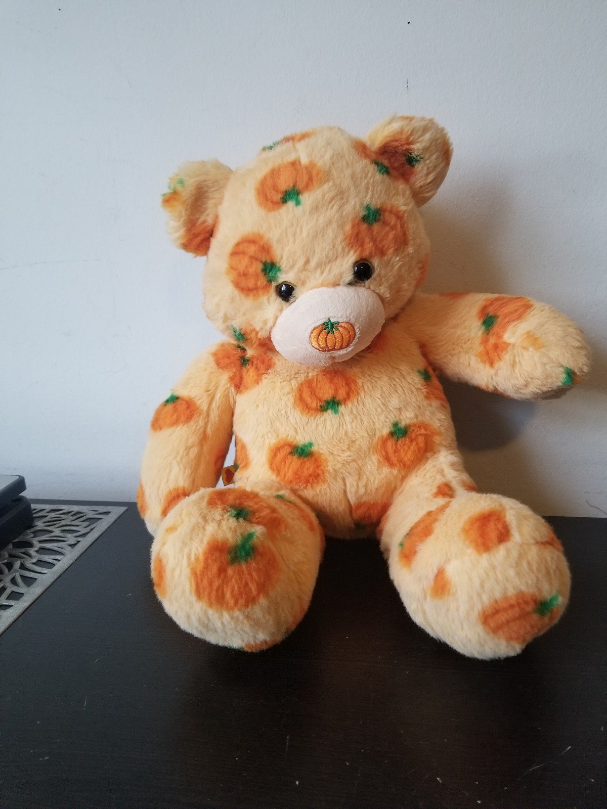 Build-A-Bear Pumpkin Pal Teddy Nose Fun Orange Bear Plush 2012