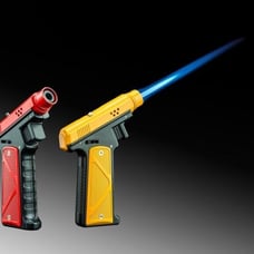 Jetline Protection Torch Lighter Single -dual style flame (Red)