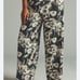 Anthropologie Maeve Soft Wide-Leg Linen Blend Floral Pants Size 16