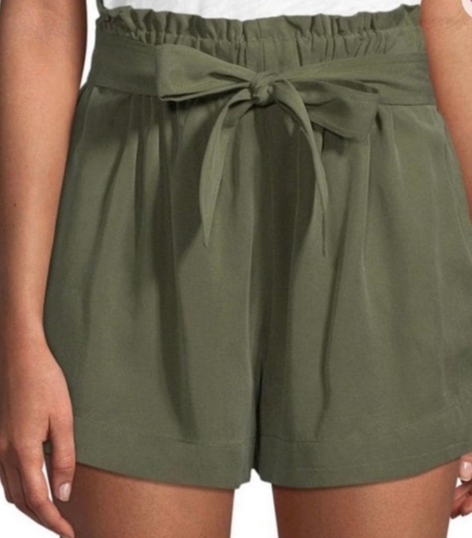 NWT BCBG Army Green Dress Shorts size S