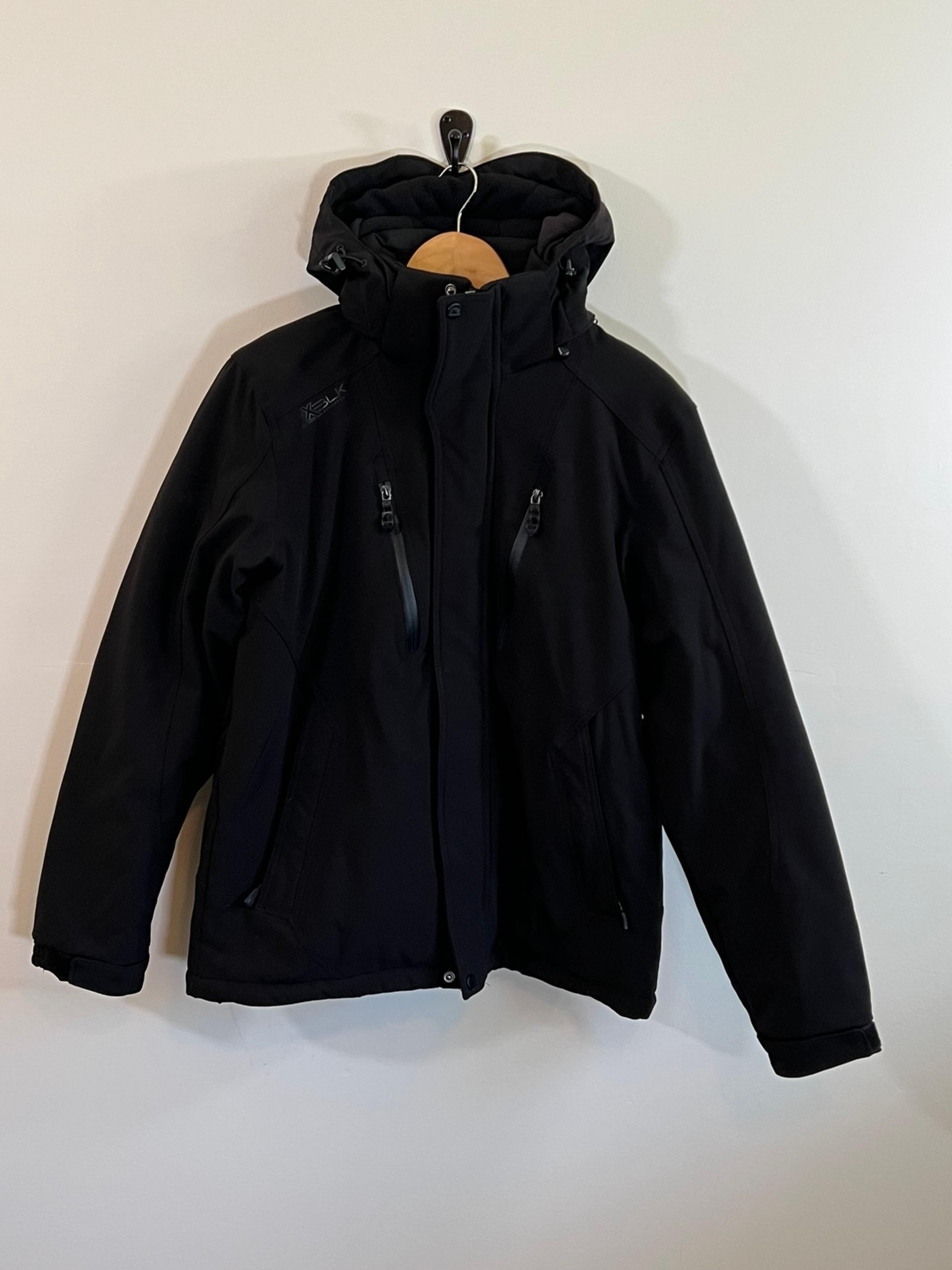 Men's Zeroxposur Performance Black Hooded Jacket Size Medium
