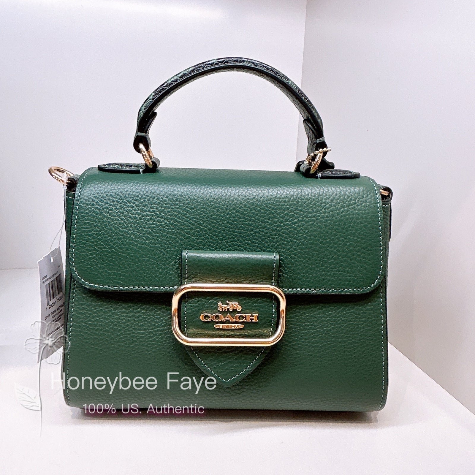 coach Morgan Top Handle Satchel Everglade Multi