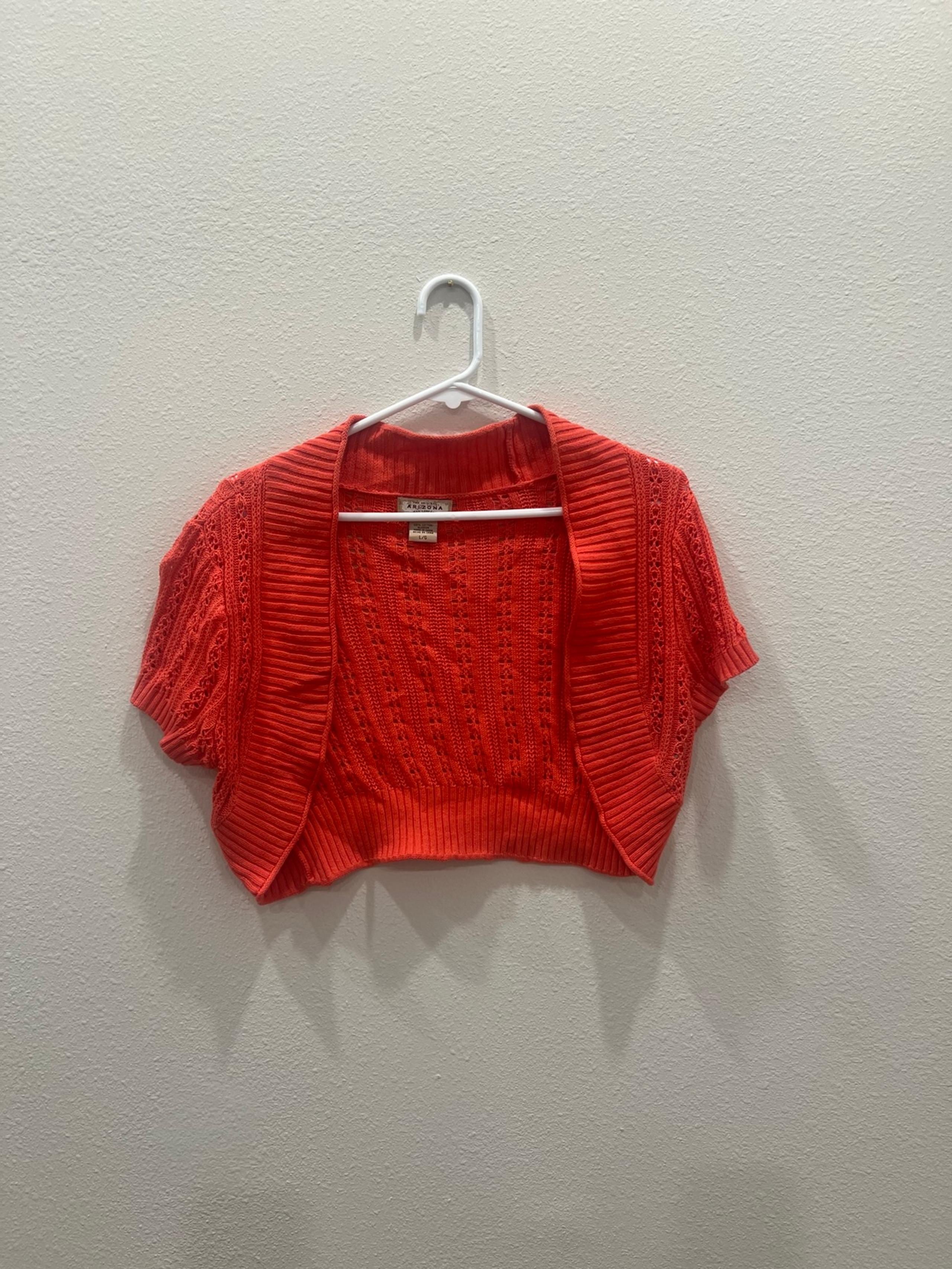 Vibrant Knit Cropped Cardigan Size L - Arizona Jean Company