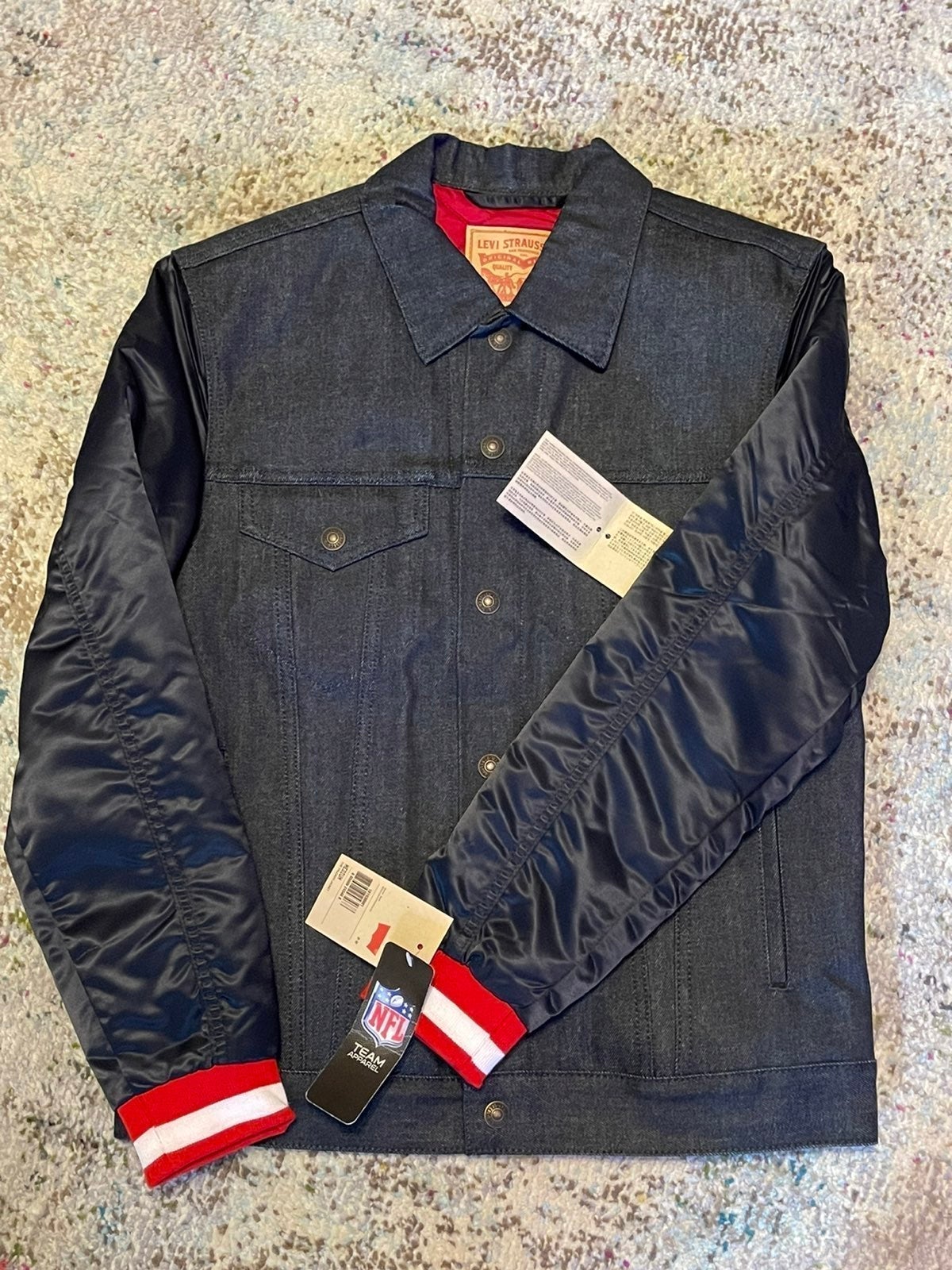 49ERS - LEVIS X 49ers Denim Jacket W/ Starter Sleeves