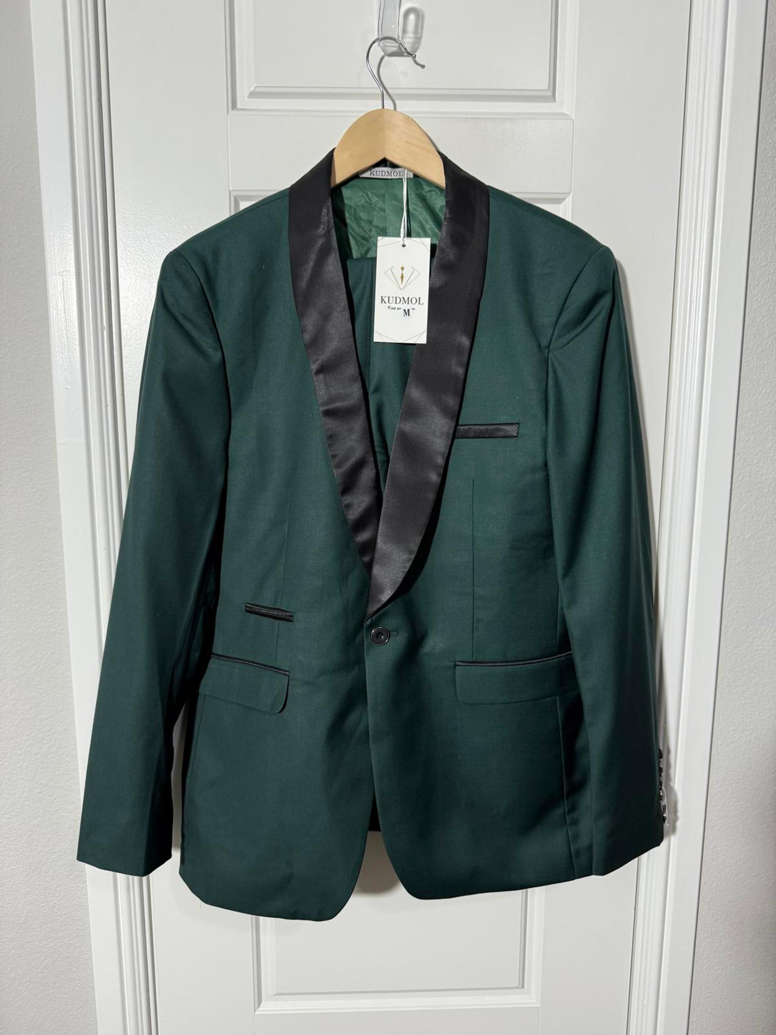 Suits for Men Size Medium Forest Green 2 Pieces Tuxedo Shawl Lapel