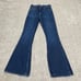 Abercrombie & Fitch the vintage flare high rise jeans 0/25R dark wash retro
