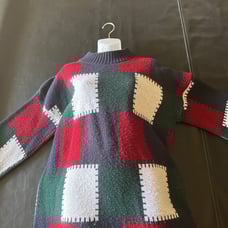 Vintage Mulicolored Checkered Sweater