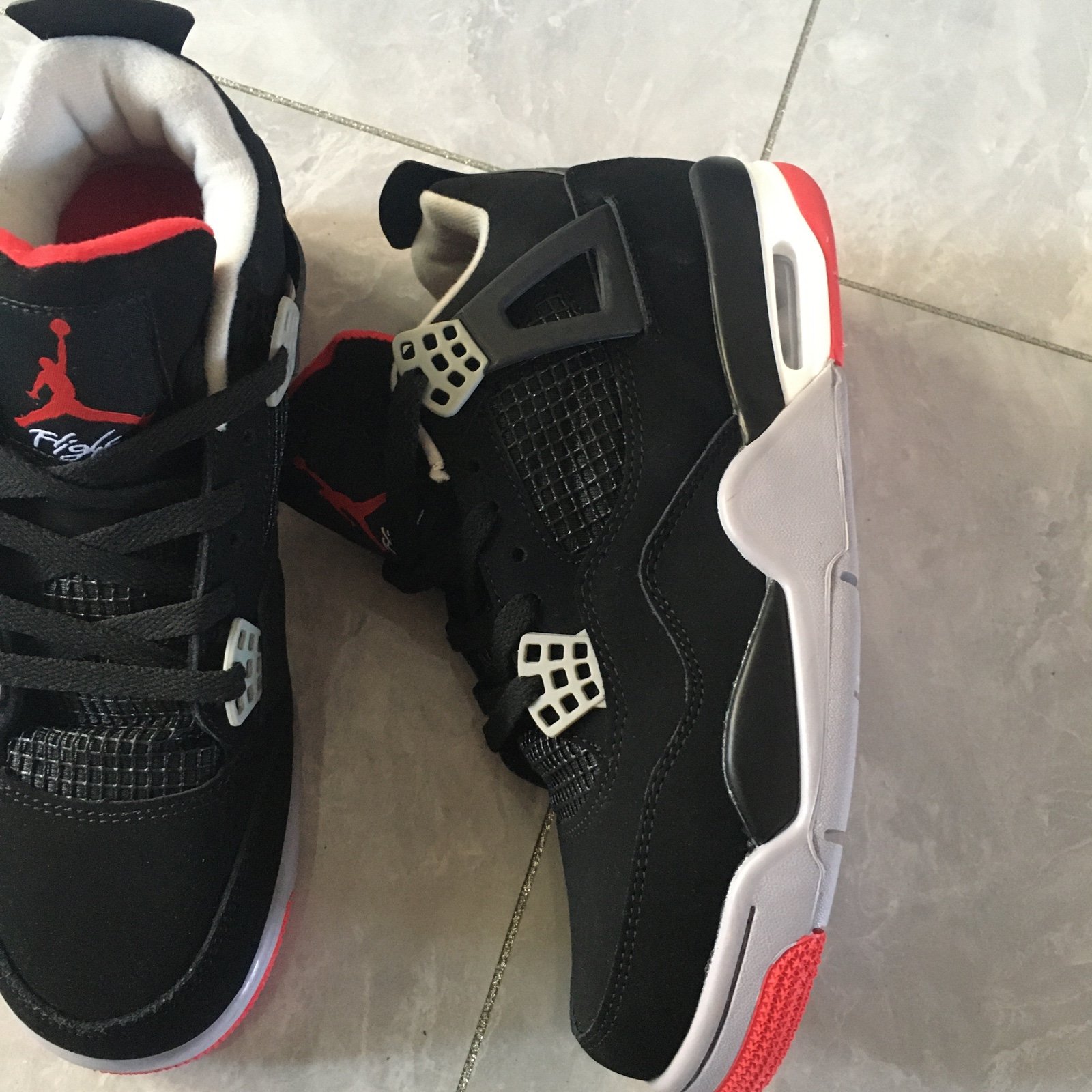 Air Jordan 4 retro black Red size 7us men
