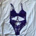 victorias secret purple lace teddy bodysuit