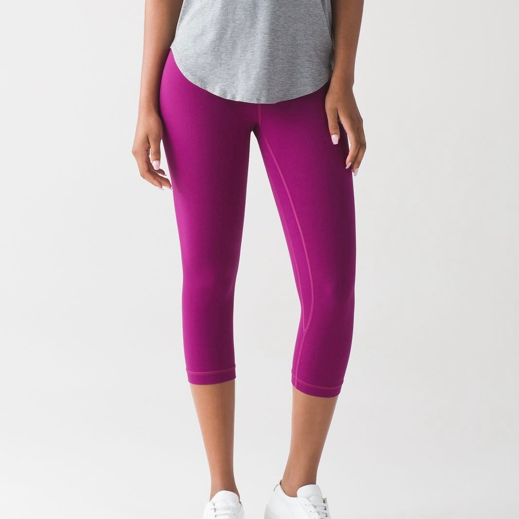 Lululemon Align Cropped Leggings Deep Fuchsia